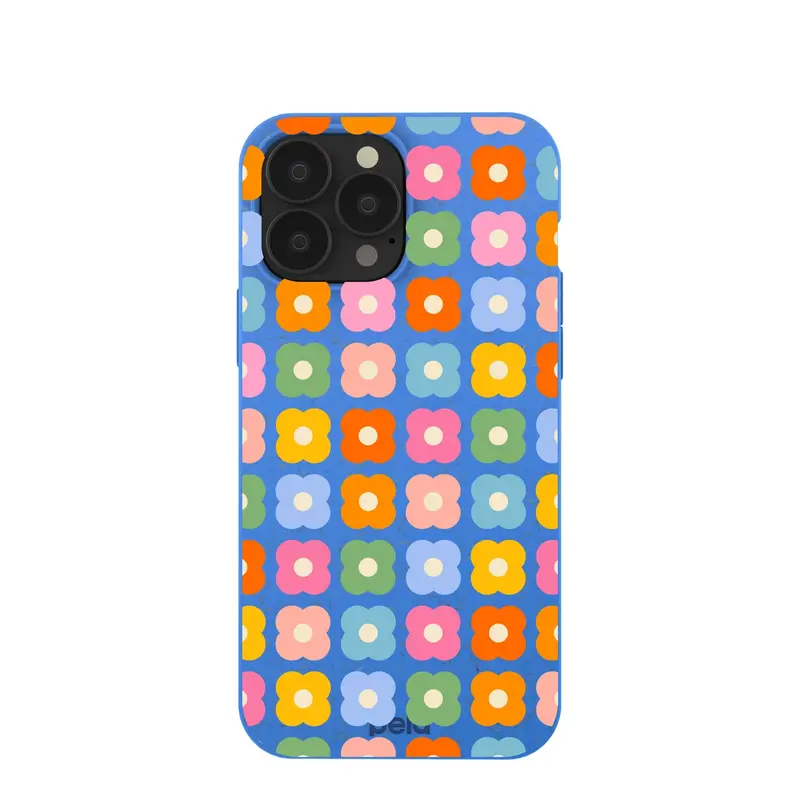 Electric Blue Petal Pop iPhone 13 Pro Max Case