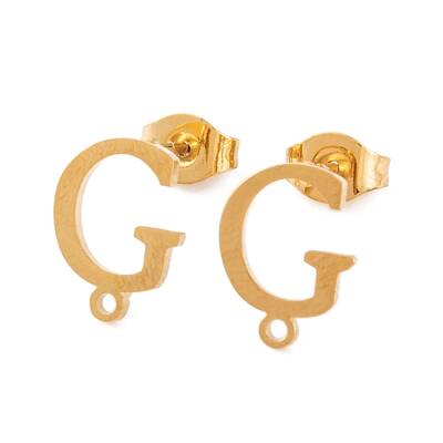 Ion Plating(IP) 304 Stainless Steel Stud Earrings