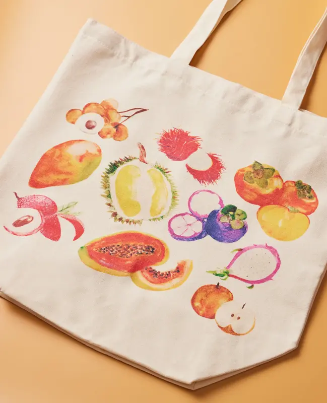 Asian Fruit Tote Bag