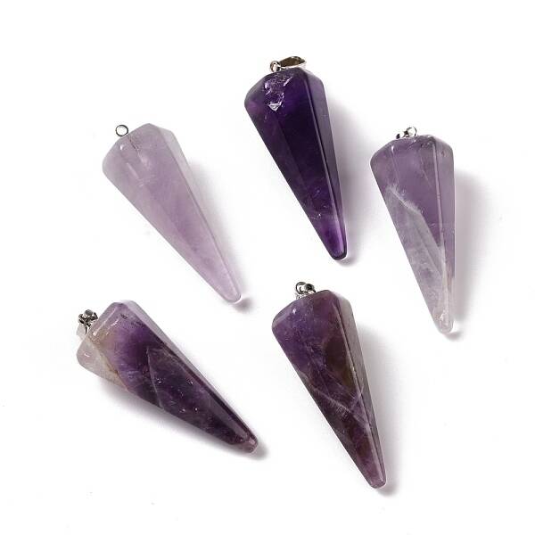 Natural Amethyst Pendants