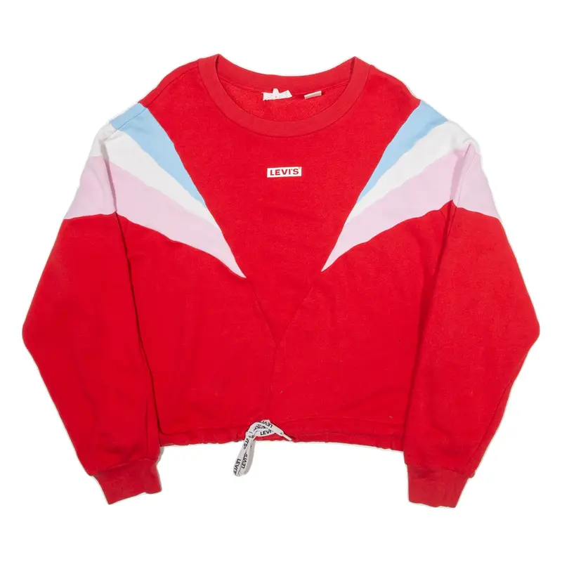 LEVI'S Womens Sweatshirt Red L