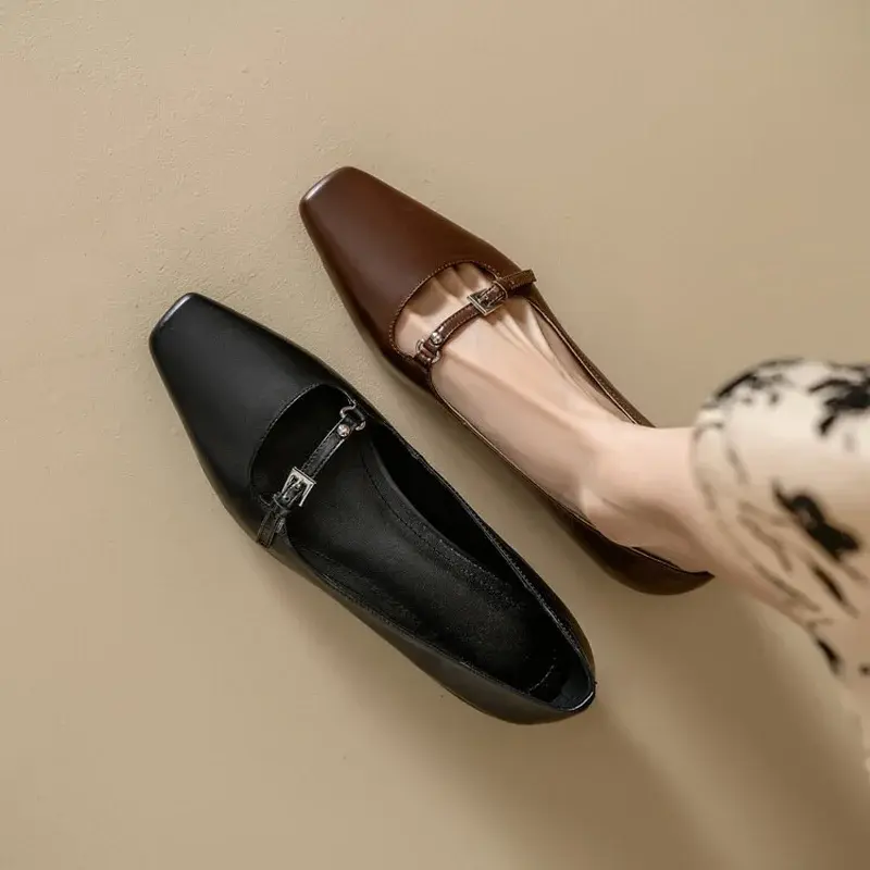 CHIKO Alonsa Square Toe Block Heels Mary Jane Shoes