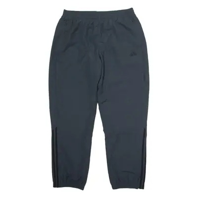 ADIDAS Mens Track Pants Grey Tapered L W32 L31