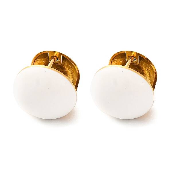 PVD Vacuum Plating Stainless Steel Round Hoop Earrings