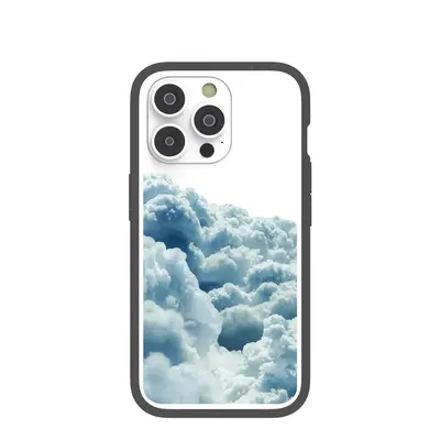 Clear Above the Clouds iPhone 14 Pro Case With Black Ridge