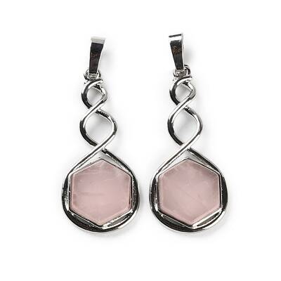 Natural Rose Quartz Pendants