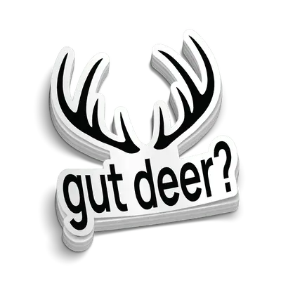 Gut Deer? Hard Hat Decal