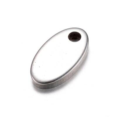 Tarnish Resistant 201 Stainless Steel Stamping Blank Tag Charms