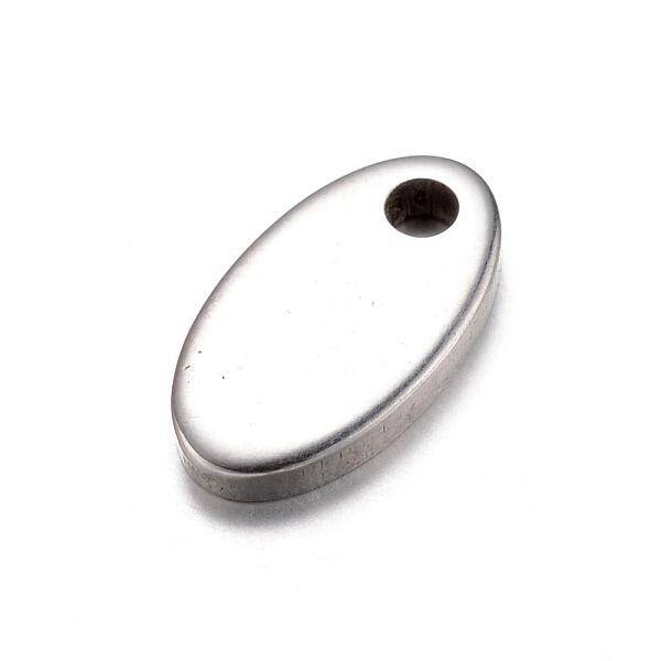 Tarnish Resistant 201 Stainless Steel Stamping Blank Tag Charms