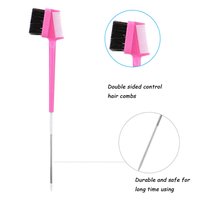 Wig, double-purpose, pointed tail comb, eyelash comb, and loose hair comb