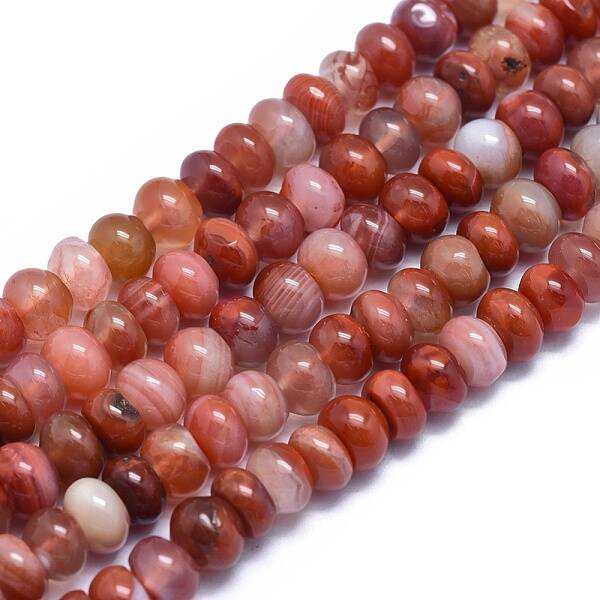 Natural Red Agate Beads Strands