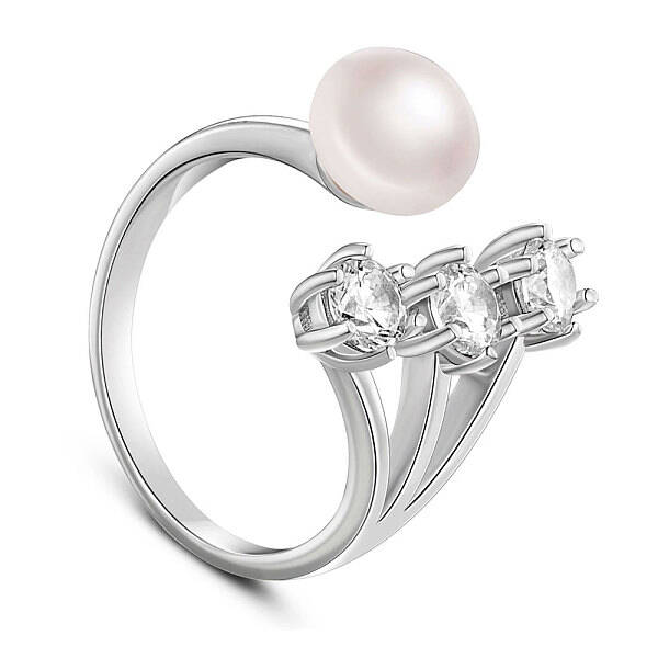 Rhodium Plated 925 Sterling Silver Cuff Finger Ring