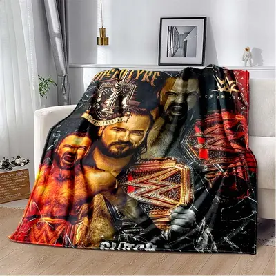 Wrestling Entertainment WWE Printed Comfortable Soft Blanket Sofa Bed Home Soft Blanket Warm Four Seasons Portable Gift Blank...