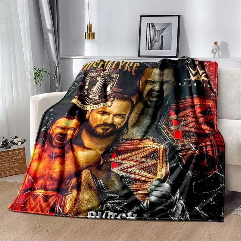 Wrestling Entertainment WWE Printed Comfortable Soft Blanket Sofa Bed Home Soft Blanket Warm Four Seasons Portable Gift Blank...