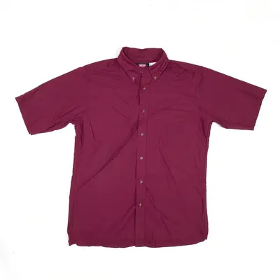 RED KAP Worker Shirt Purple Short Sleeve Mens M