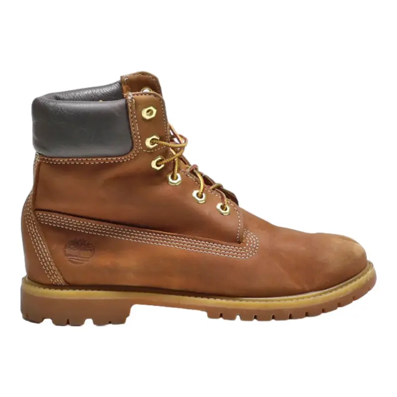 TIMBERLAND Lace-Up Boots Brown Suede Womens UK 2