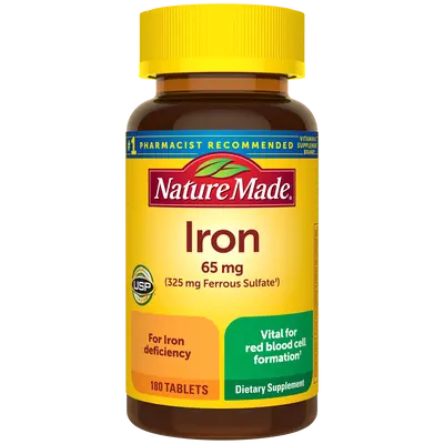 Iron 65 mg Tablets (325 mg Ferrous Sulfate)