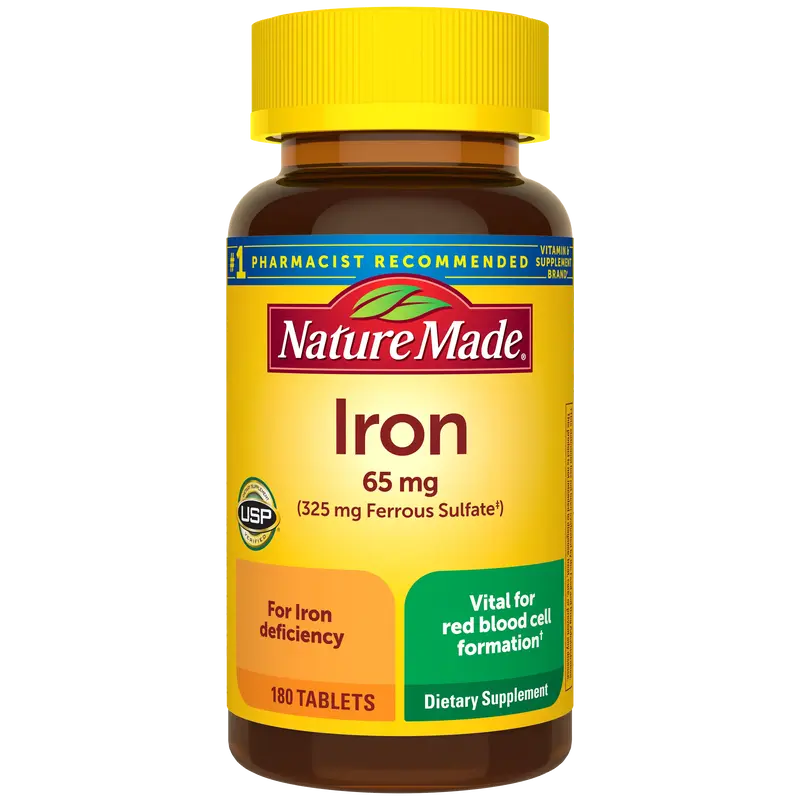 Iron 65 mg Tablets (325 mg Ferrous Sulfate)