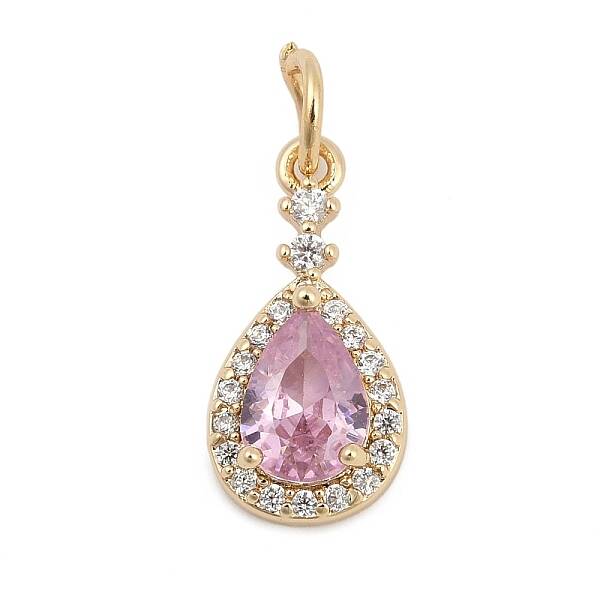Brass Pave Cubic Zirconia Pendants
