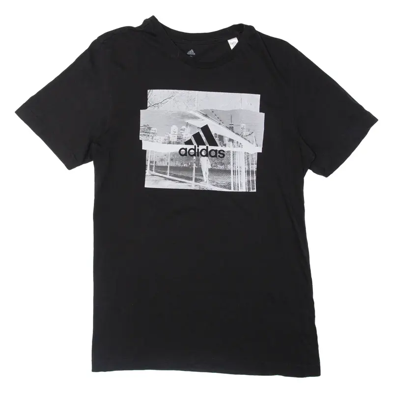 ADIDAS Mens T-Shirt Black S