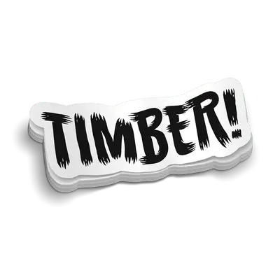 Timber Hard Hat Decal