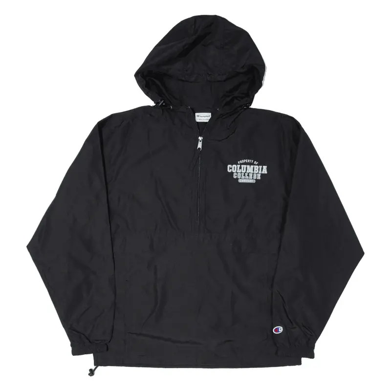 CHAMPION Columbia College Cougars Pullover Jacket Black Mens S