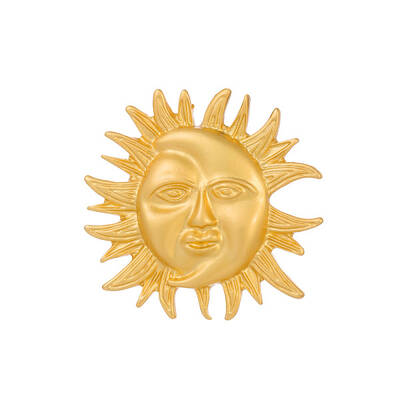 Sun God Brooch Pin