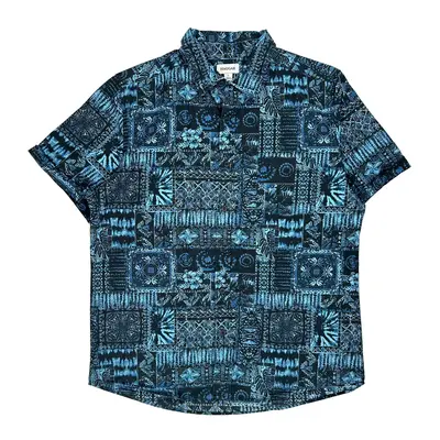 Haggar Shirt - Large Blue Cotton