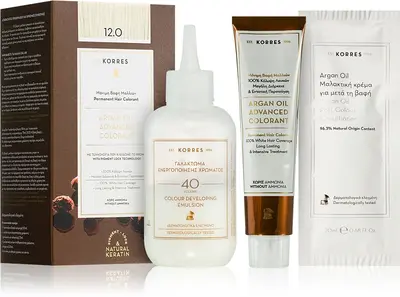 Korres Argan Oil permanent hair dye with argan oil color 12.0 Special blond 50ml