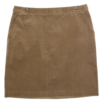 LAURA ASHLEY Womens Straight Skirt Brown Short Corduroy UK 16