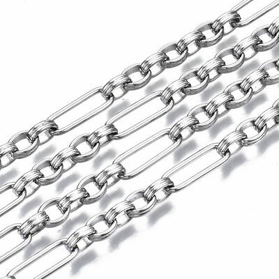 Tarnish Resistant 304 Stainless Steel Figaro Chains