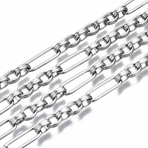 Tarnish Resistant 304 Stainless Steel Figaro Chains