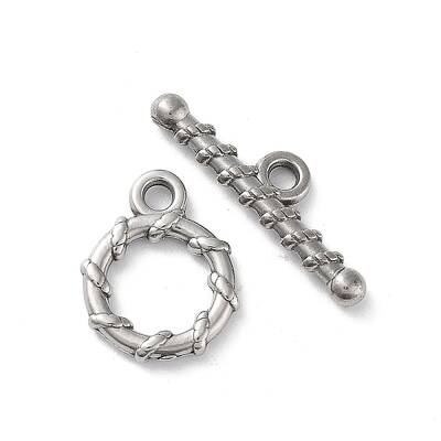 Non-Tarnish 304 Stainless Steel Ring Toggle Clasps