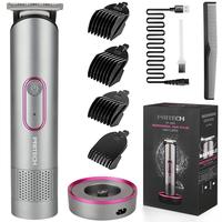 PRITECH Bikini Trimmer, Rechargeable Pubic Hair Clippers and Trimmer, Waterproof Electric Shaver Women Electric Razor with St...
