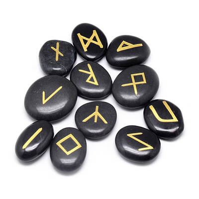 Natural Black Stone Beads