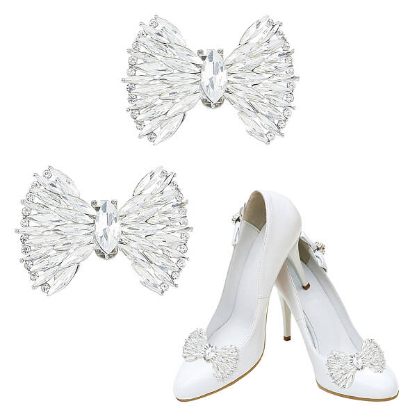 2Pcs Bowknot Shoe Decorations