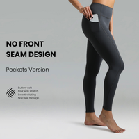 Colorfulkoala Women's High Waisted No Front Seam Workout Leggings w/Pockets 25\