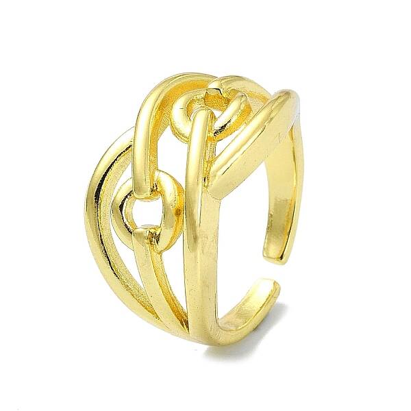 Brass Open Cuff Ring