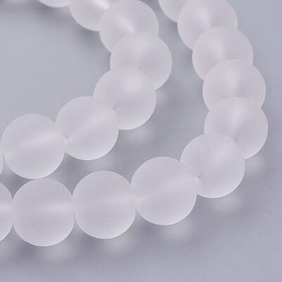 Transparent Glass Bead Strands