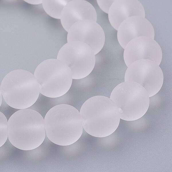 Transparent Glass Bead Strands