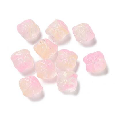 Baking Painted Transparent Glass Beads