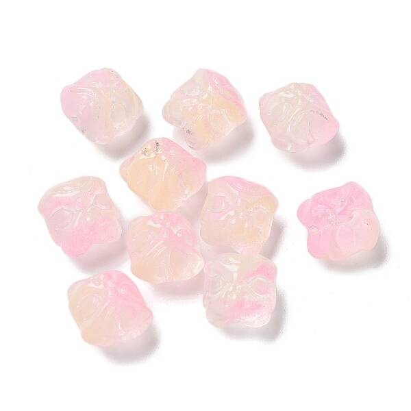 Baking Painted Transparent Glass Beads