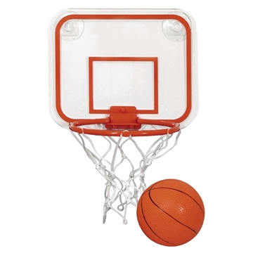 25 Custom Mini Basketball & Hoop Set - Suction Mount