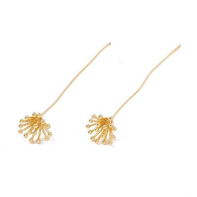 Brass Flower Head Pins