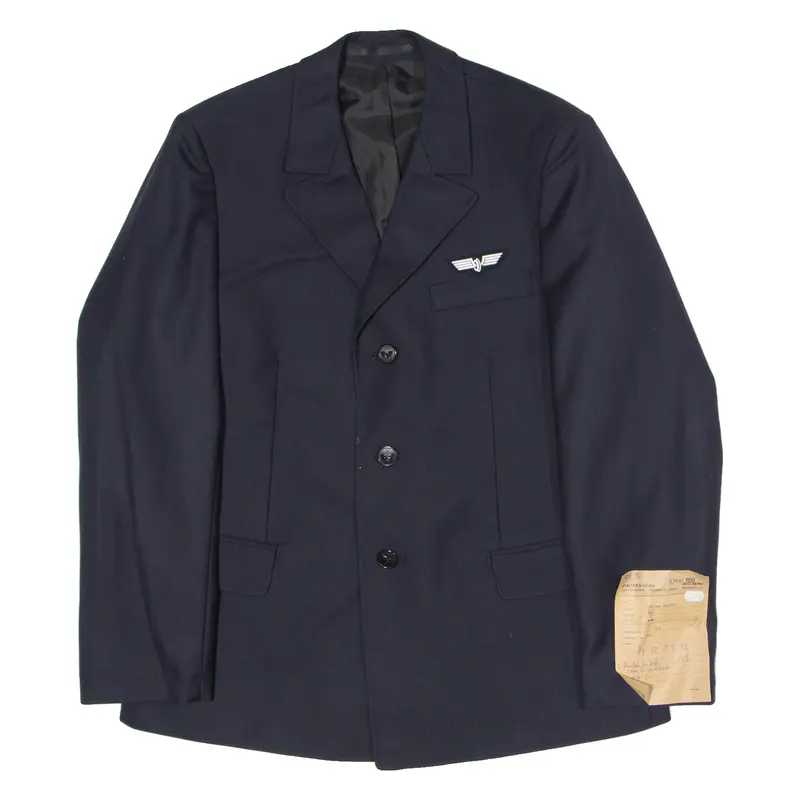 STADLER & CO AG Pilot's Mens Blazer Jacket Blue Wool 90s M