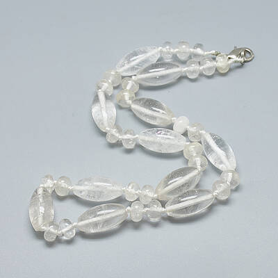 Natural Quartz Crystal Beaded Necklaces