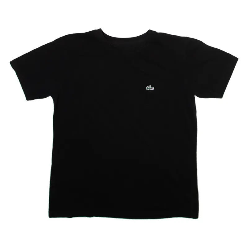 LACOSTE Mens T-Shirt Black M