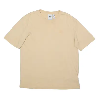 ADIDAS ORIGINALS Mens T-Shirt Orange Crewneck M