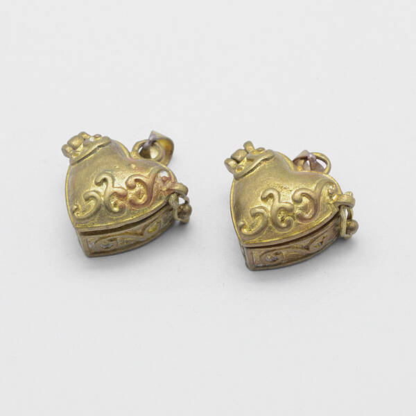 Brass Prayer Box Pendants