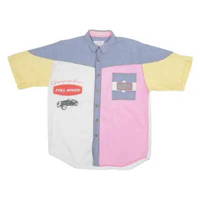 MEN'S COMPANY Mens Shirt White Colourblock L